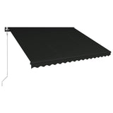 Vidaxl luifel automatycznie rozszerza antracyt 400x300 cm