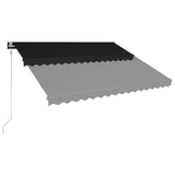 Vidaxl luifel automatycznie rozszerza antracyt 400x300 cm
