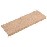 Vidaxl stair mats self -adhesive 15 pieces 65x21x4 cm cream with rectangular edge