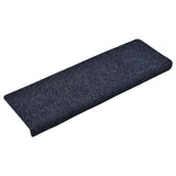 Vidaxl stair mats self -adhesive 15 pieces 65x21x4 cm blue rectangular edge