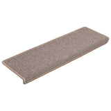 Vidaxl Stair Tappet 15 ST 65x21x4 cm Croni marrone con bordo rettangolare