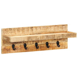 Vidaxl Wall Coat Rack 60x15x20 cm Solid grov mango tre