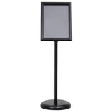 Vidaxl Poster Standard Standard A4 in lega di alluminio nero