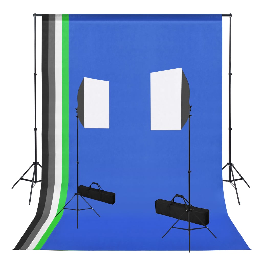 Vidaxl Photo Studio Set s softbox lampy a pozadí