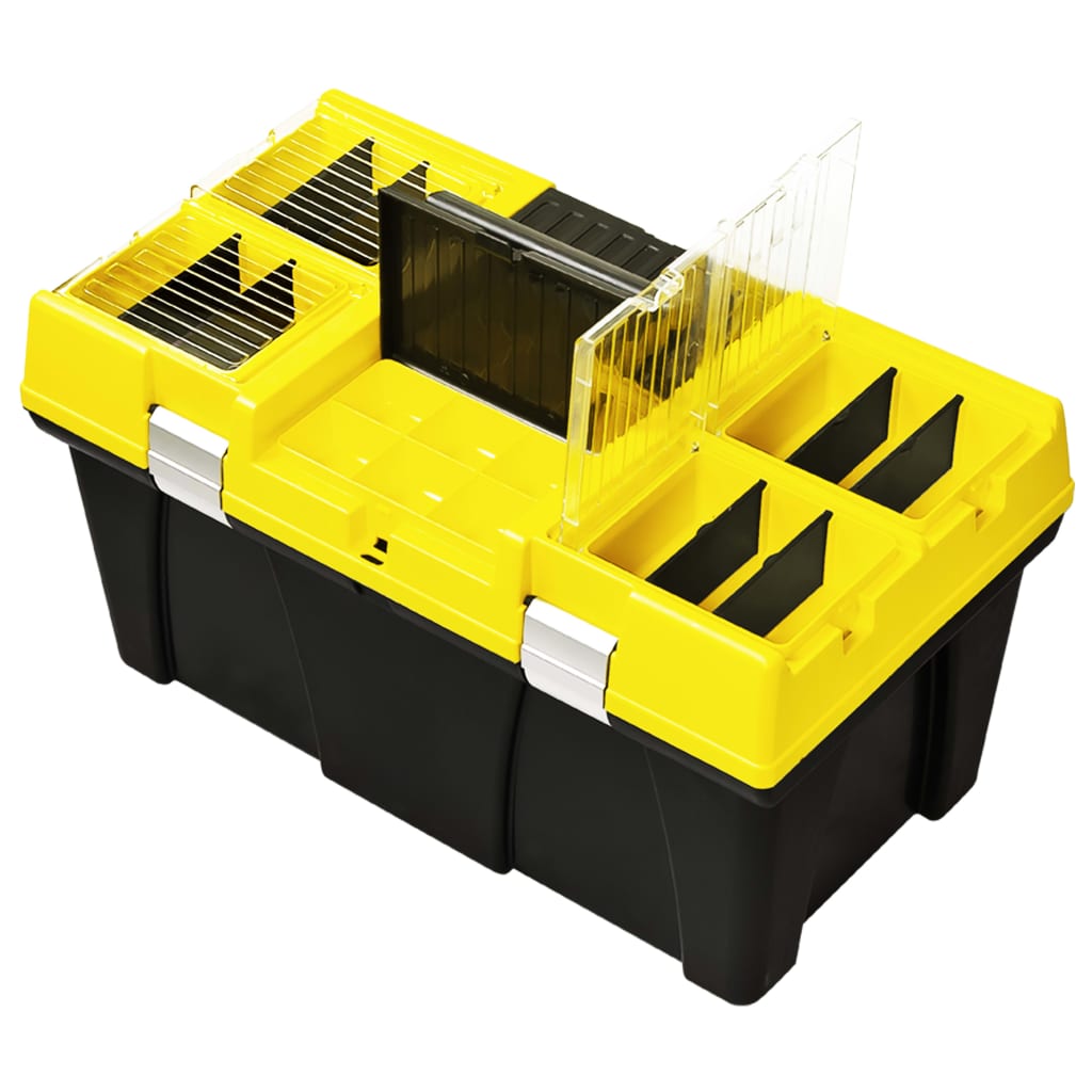 Vidaxl Toolbox 595x337x316 mm Plastique jaune