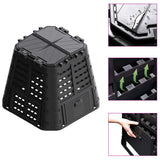 Vidaxl Compost bin 480 L 93.3x93.3x80 cm Black