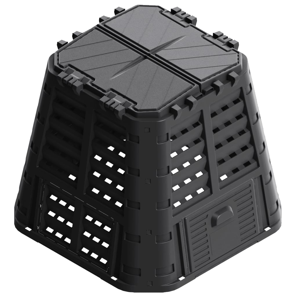 Vidaxl Compost bin 480 L 93.3x93.3x80 cm Black