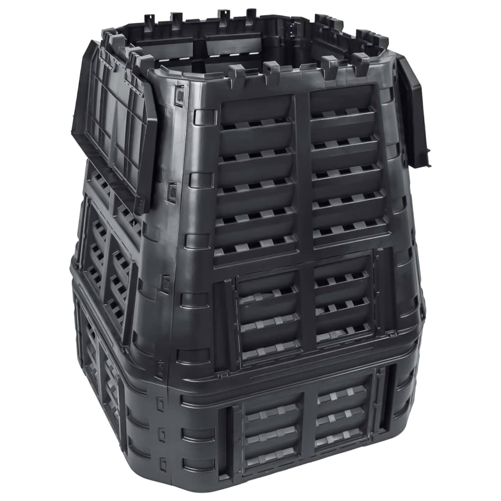 Vidaxl Compost bin 740 L 93.3x93.3x113 cm Black