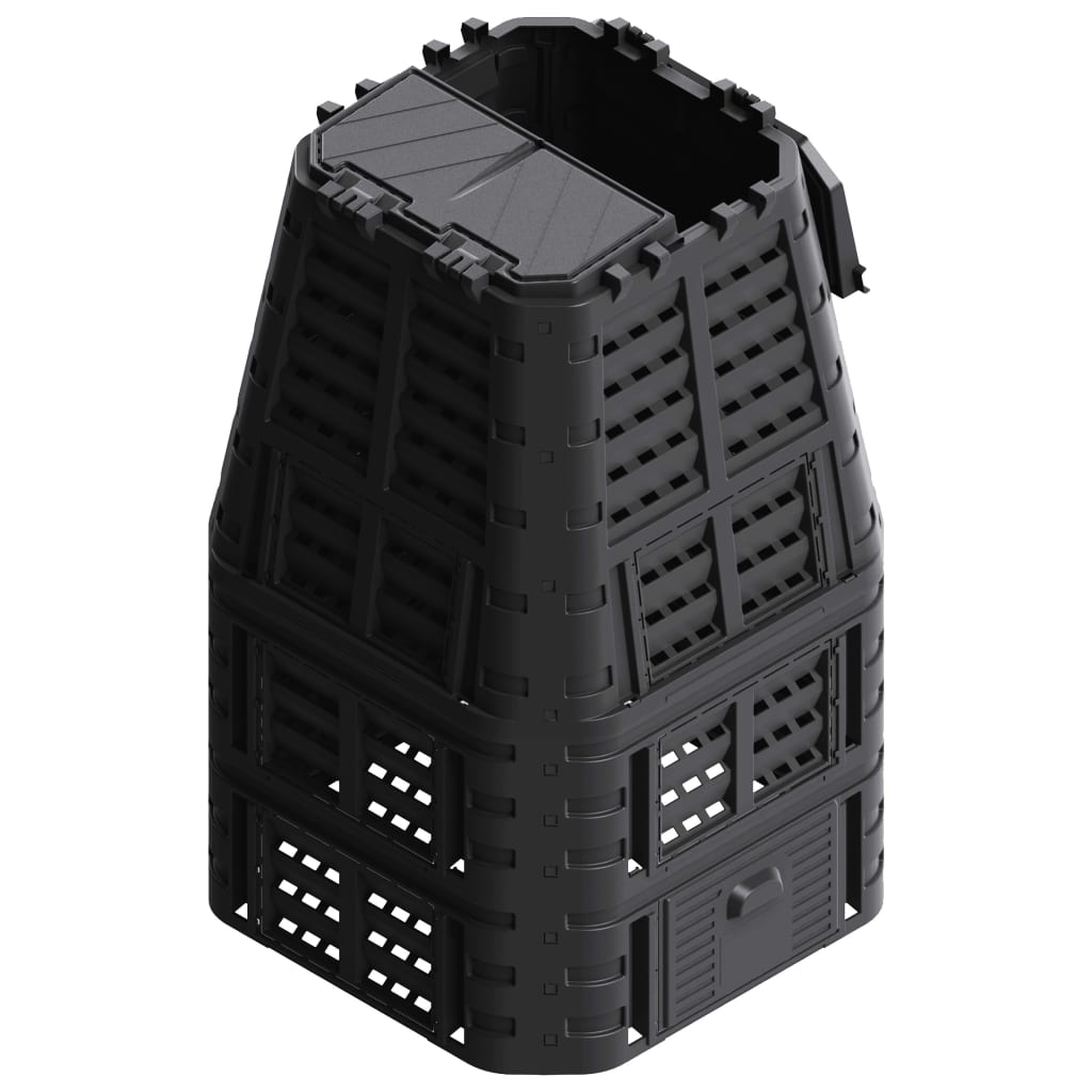 Vidaxl Compost bin 1000 L 93.3x93.3x146 cm Black
