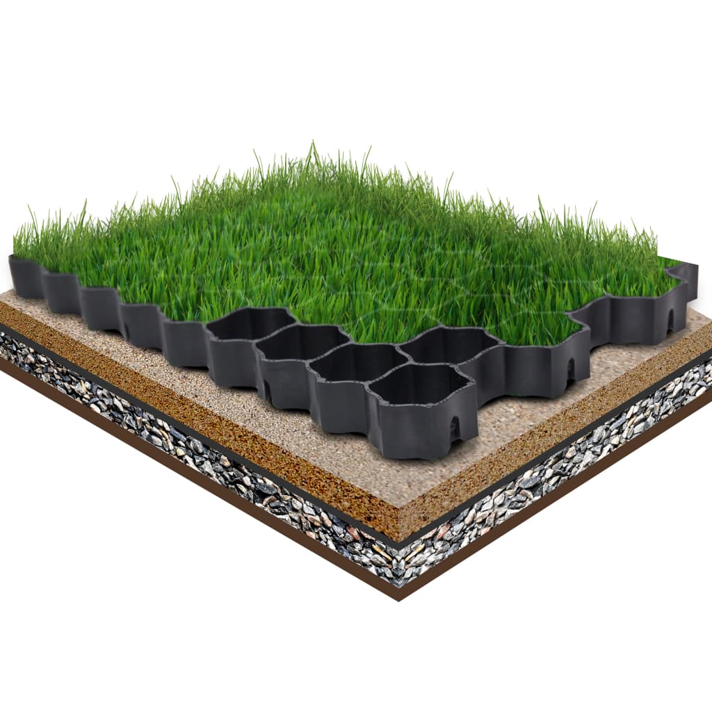 Vidaxl Grass gratings 16 st 60x40x3 cm plastic green