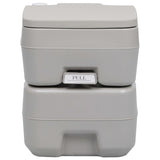 Vidaxl camps toilet Portable 20 + 10 L Gray