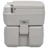 Vidaxl camps toilet Portable 20 + 10 L Gray