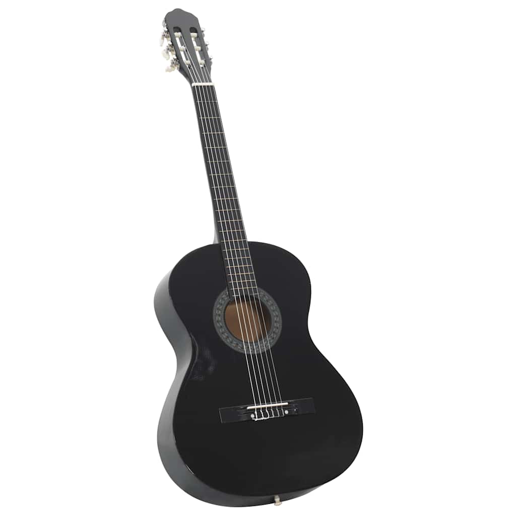 Vidaxl 12-delni kitarski set klasični začetnik 4 4 39 Black