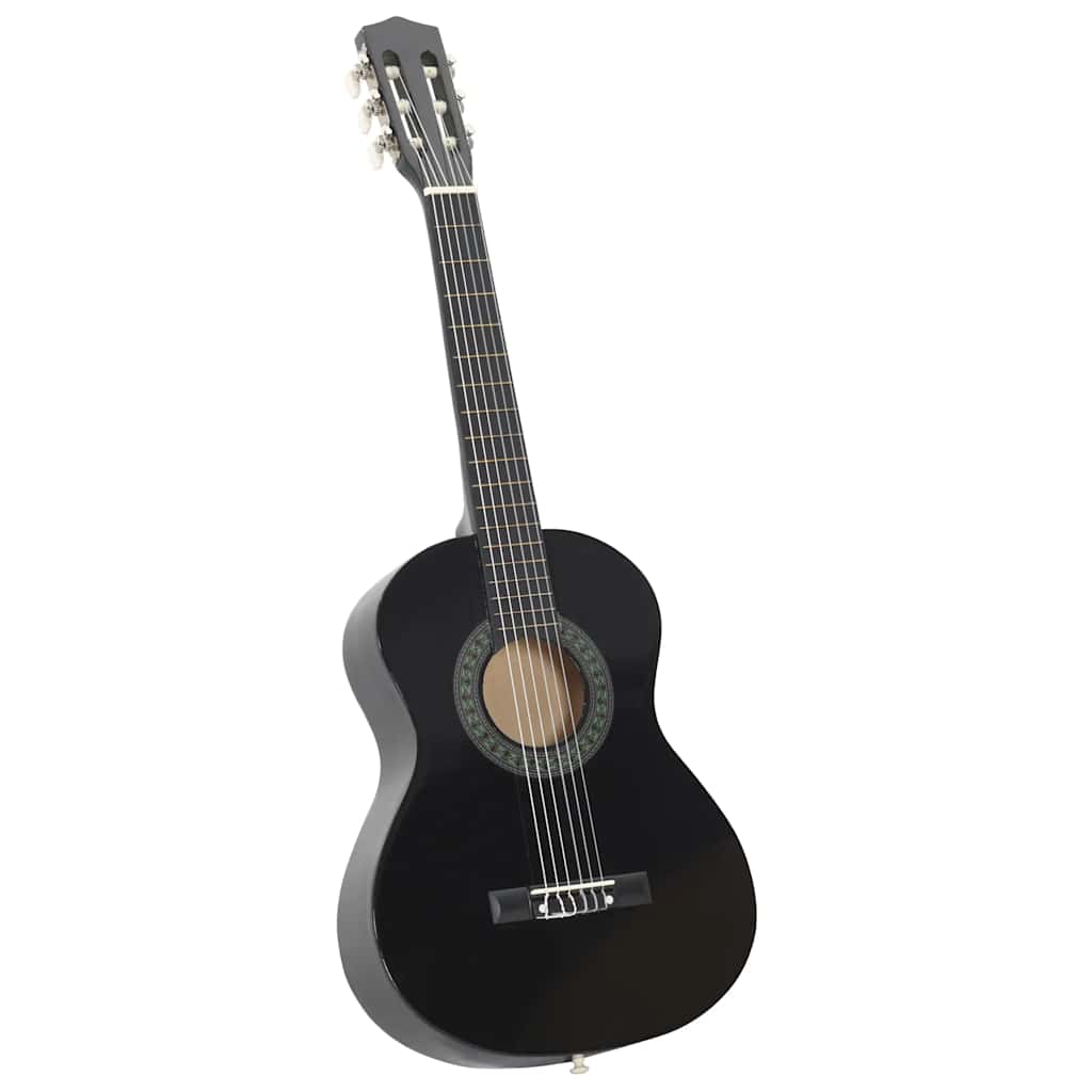 8-częściowy zestaw gitarowy Vidaxl Klasyczny początku 1 2 34 czarny