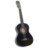8-częściowy zestaw gitarowy Vidaxl Klasyczny początku 1 2 34 czarny