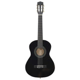 8-częściowy zestaw gitarowy Vidaxl Klasyczny początku 1 2 34 czarny