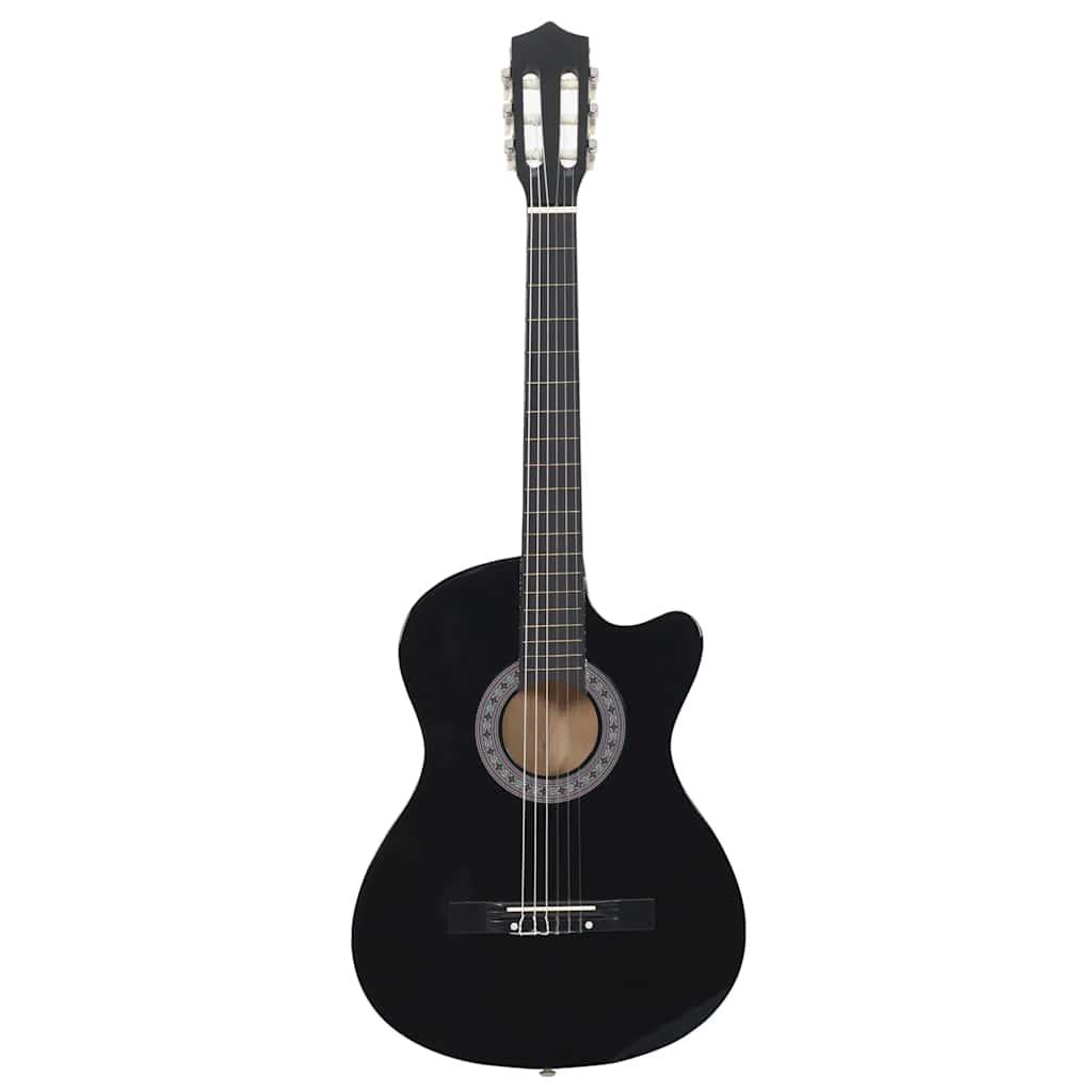 Vidaxl Guitar Cutaway med 6 Strings Western Classic 38 Sort