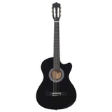 Vidaxl Guitar Cutaway med 6 Strings Western Classic 38 Sort