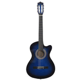 Vidaxl Guitar Cutaway mat 6 Strécke Western Classic 38 Twed blo