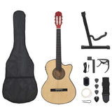 Vidaxl 12-piece guitar set with equalizer and 6 strings western