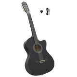 Vidaxl Guitar Cutaway with Equalizer 6 Sneeds Western Classic Black