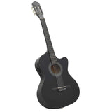Vidaxl Guitar Cutaway with Equalizer 6 Sneeds Western Classic Black