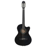 Vidaxl Guitar Cutaway with Equalizer 6 Sneeds Western Classic Black