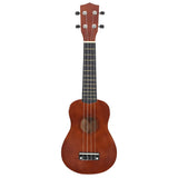 Vidaxl ukuleleset med väska för barn sopran 21 '' darkhout färgad