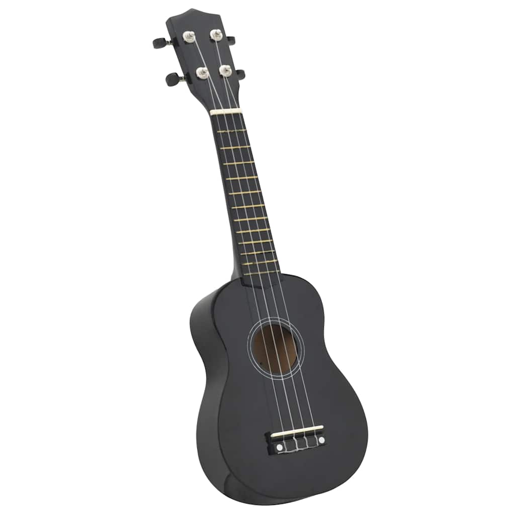 Vidaxl ukuleleset com bolsa para crianças soprano 21 '' preto