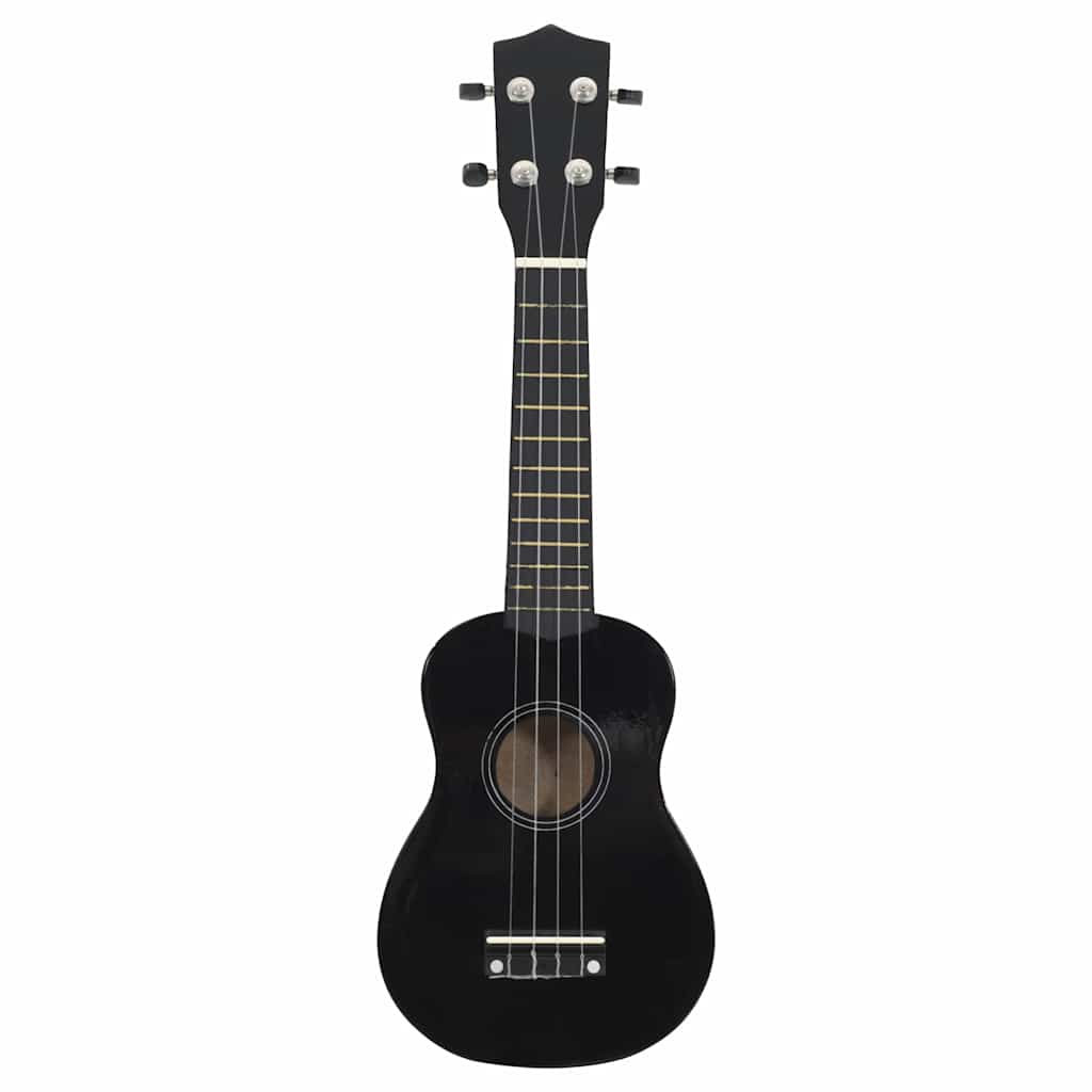 Vidaxl ukuleleset com bolsa para crianças soprano 21 '' preto