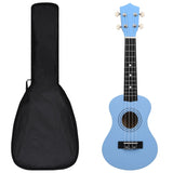 Vidaxl Ukuleleset with bag for children soprano 21 '' Blue