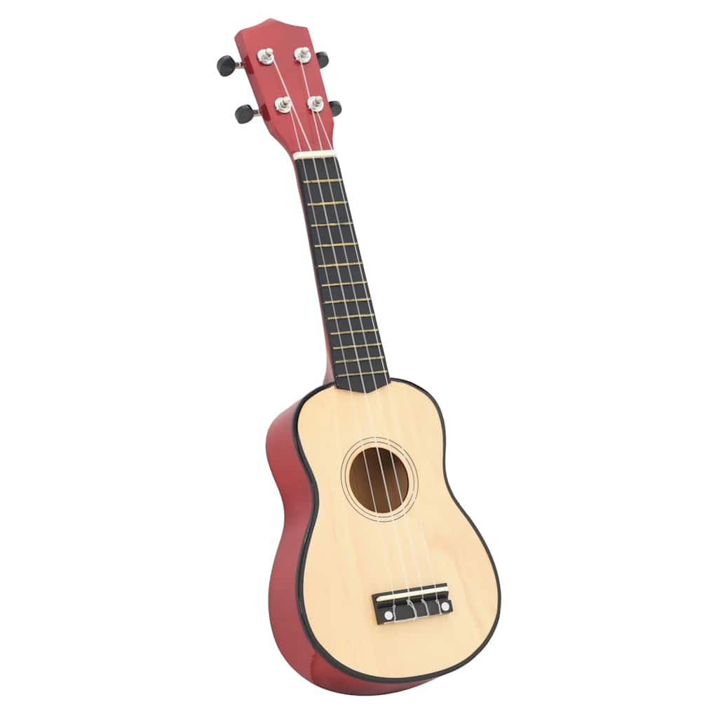 Vidaxl Ukleeleset con bolsa para niños Soprano 23 '' Madera clara coloreada