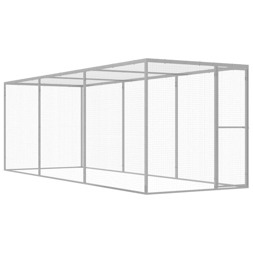 Vidaxl Cat Cage 4.5x1.5x1.5 m Galvanized Steel