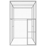 Vidaxl Cat Cage 3x1.5x2.5 m Galvanized Steel