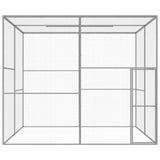 Vidaxl Cat Cage 3x3x2.5 m Galvanized Steel
