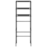 Vidaxl opbergrek voor boven toilet 3-laags 53x28x169 cm zwart