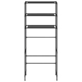 Vidaxl opbergrek voor boven wasmachine 3-laags 69x28x169 cm zwart