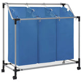 Vidaxl wass Sourter avec 3 basks stael bleu