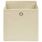 Caixas de armazenamento VIDAXL 4 PCs 32x32x32 cm Creme -colorido