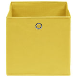 Vidaxl opbevaringsbokse 4 stk 32x32x32 cm stof gul