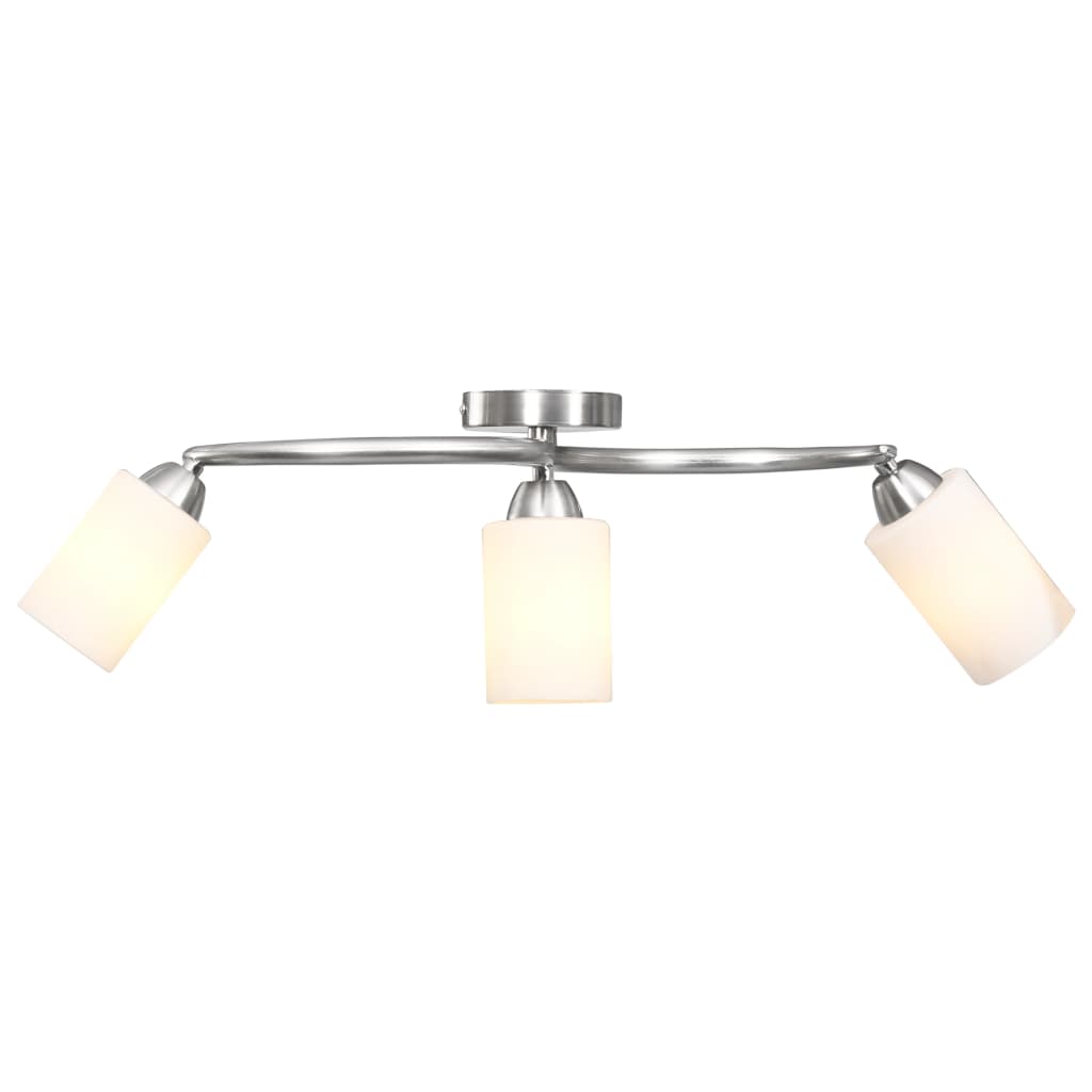 Stropní lampa Vidaxl s keramickými válcovými čepicemi 3xe14 bílá