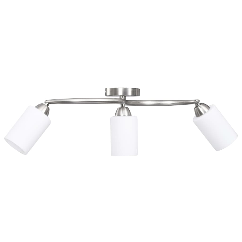 Stropní lampa Vidaxl s keramickými válcovými čepicemi 3xe14 bílá
