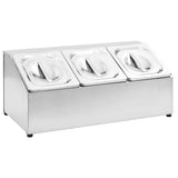 Porta de assadeira Vidaxl GastroMorm com 3 GN 1 6 Aço inoxidável Bakken