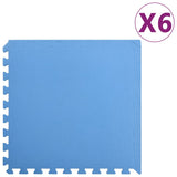Vidaxl Floor mats 6 st 2.16 ㎡ EVA foam blue