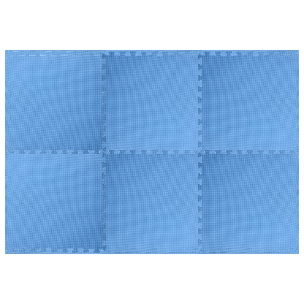 Vidaxl Floor mats 6 st 2.16 ㎡ EVA foam blue