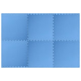 Vidaxl Floor mats 6 st 2.16 ㎡ EVA foam blue