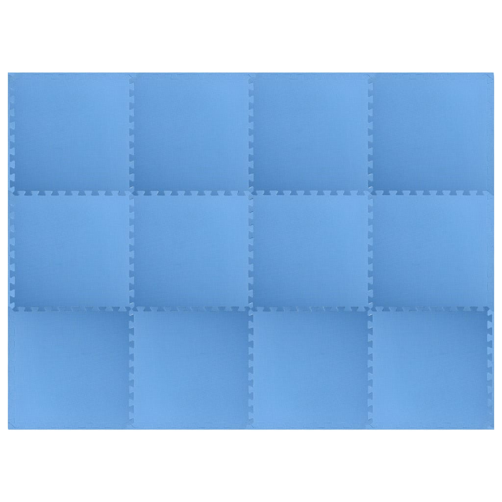 Vidaxl Floor mats 12 st 4.32 ㎡ EVA foam blue