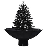 Vidaxl Christmas Tree Snowing med paraplyer 75 cm PVC sort