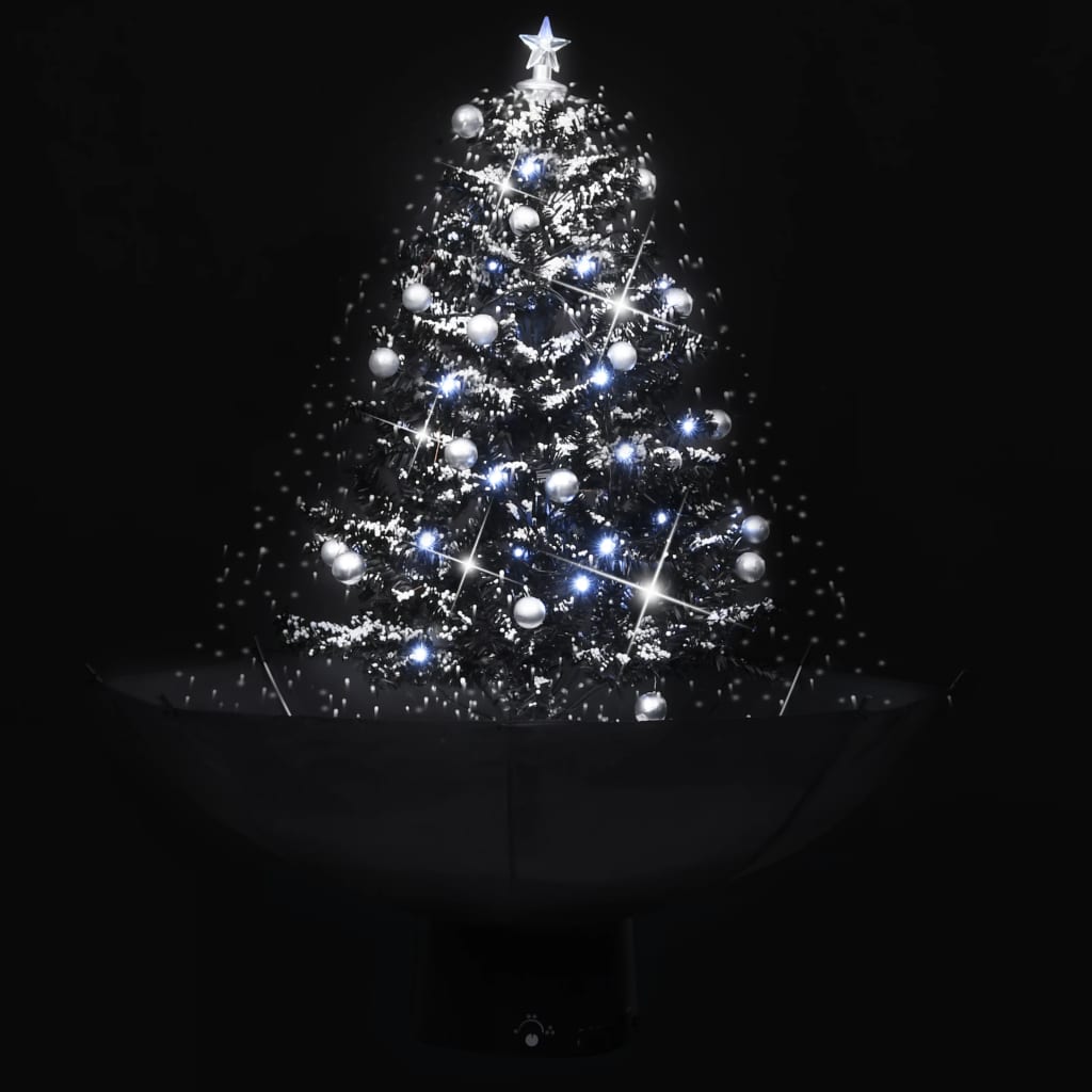Vidaxl Christmas Tree Snowing med paraplyer 75 cm PVC sort