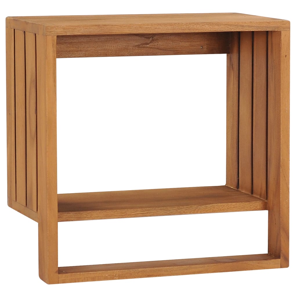 Vidaxl håndklædeholder vægmontering 35x20x35 cm fast teak træ